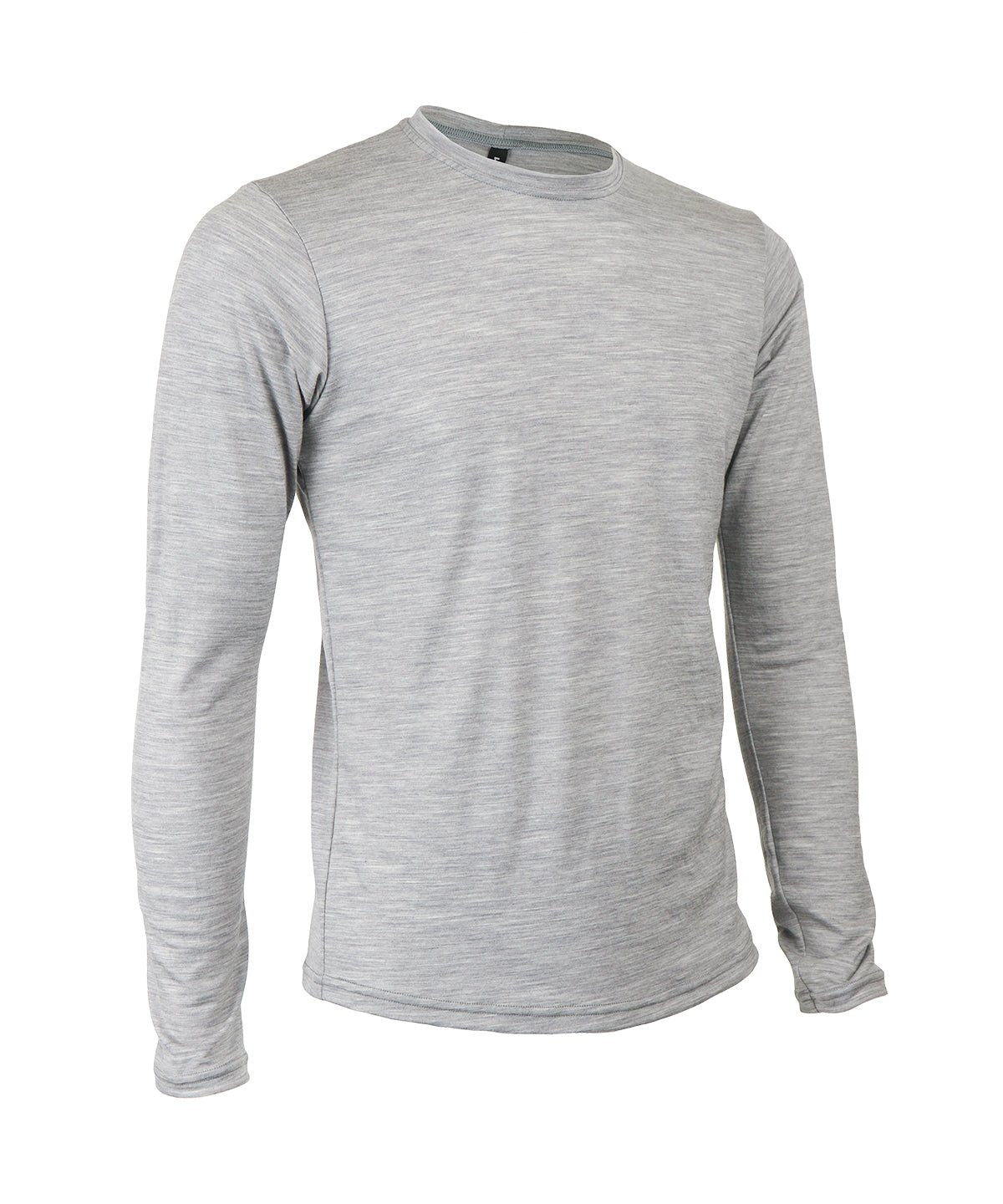 M. LIGHTWEIGHT MERINO LS TEE - GREY HEATHER