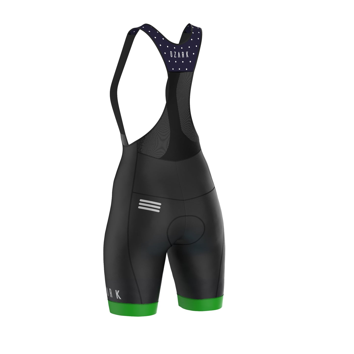 Women's Bib Shorts | Navy Blue Polka Dot