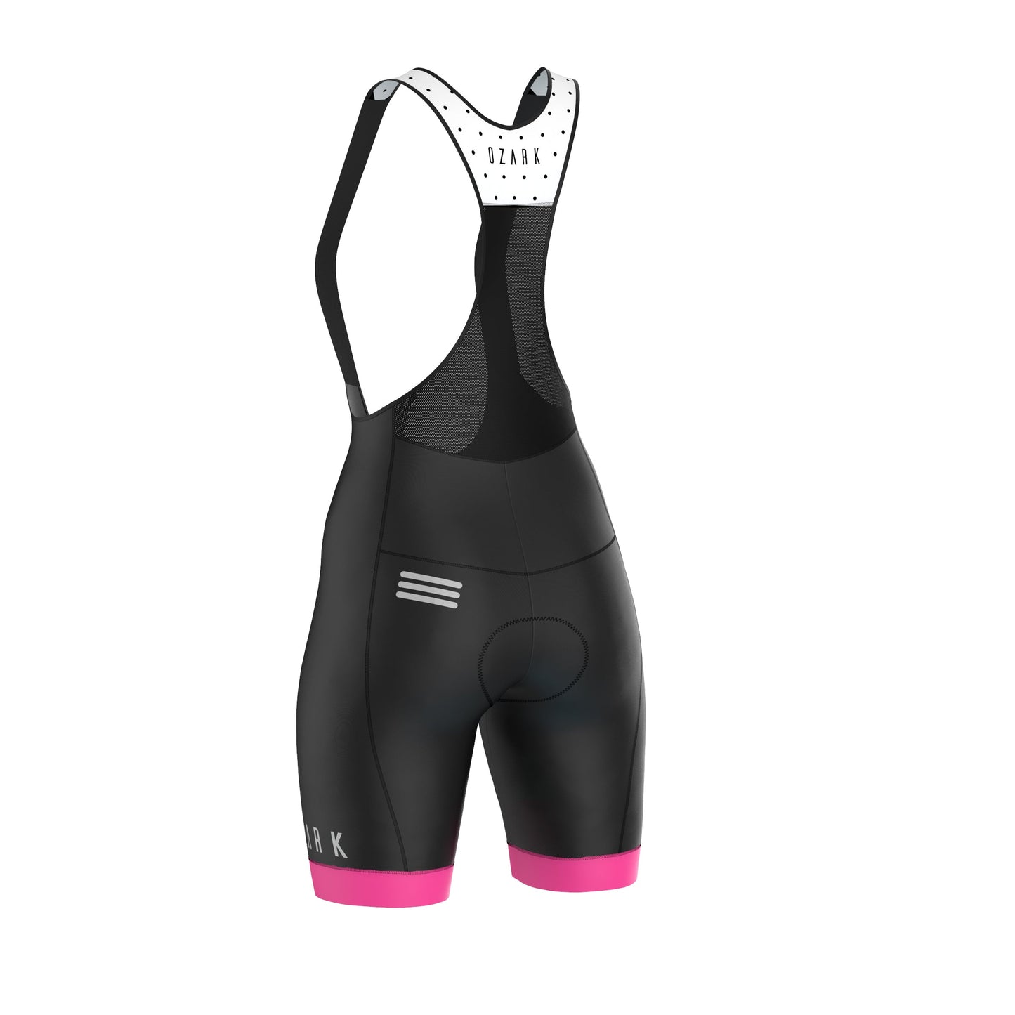 Women's Bib Shorts | White Polka Dot