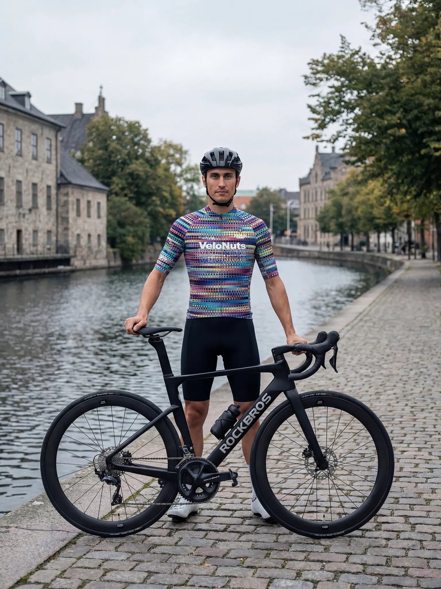 Men's Cycling Jersey-Neon Dotwave