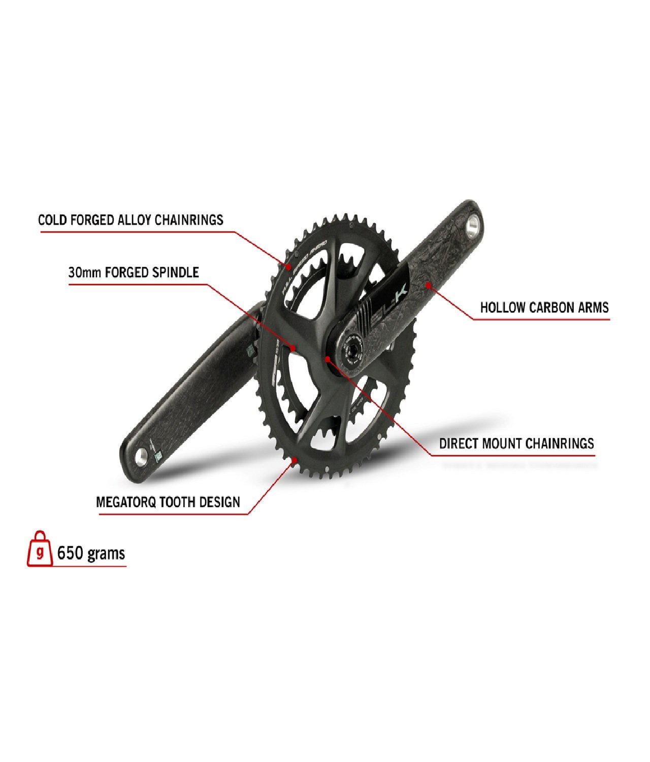 New FSA SL-K Light 2x Carbon Road Crankset 48/35 tooth AXS 12 Speed