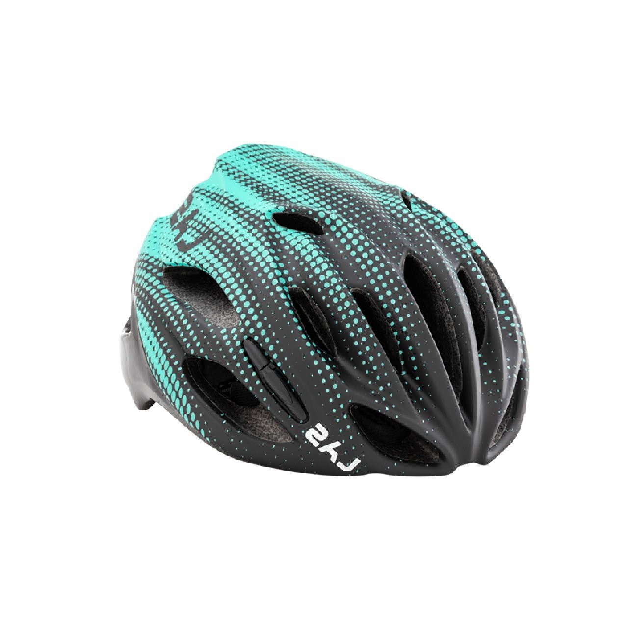 LAS Cobalto Cycling Road Bike Cycling Helmet-Cosmic Matt BLACK/Azzurro