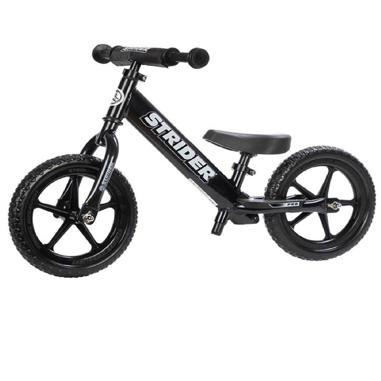 Strider Pro Lightweight Balance Bike Learn to Ride -Black