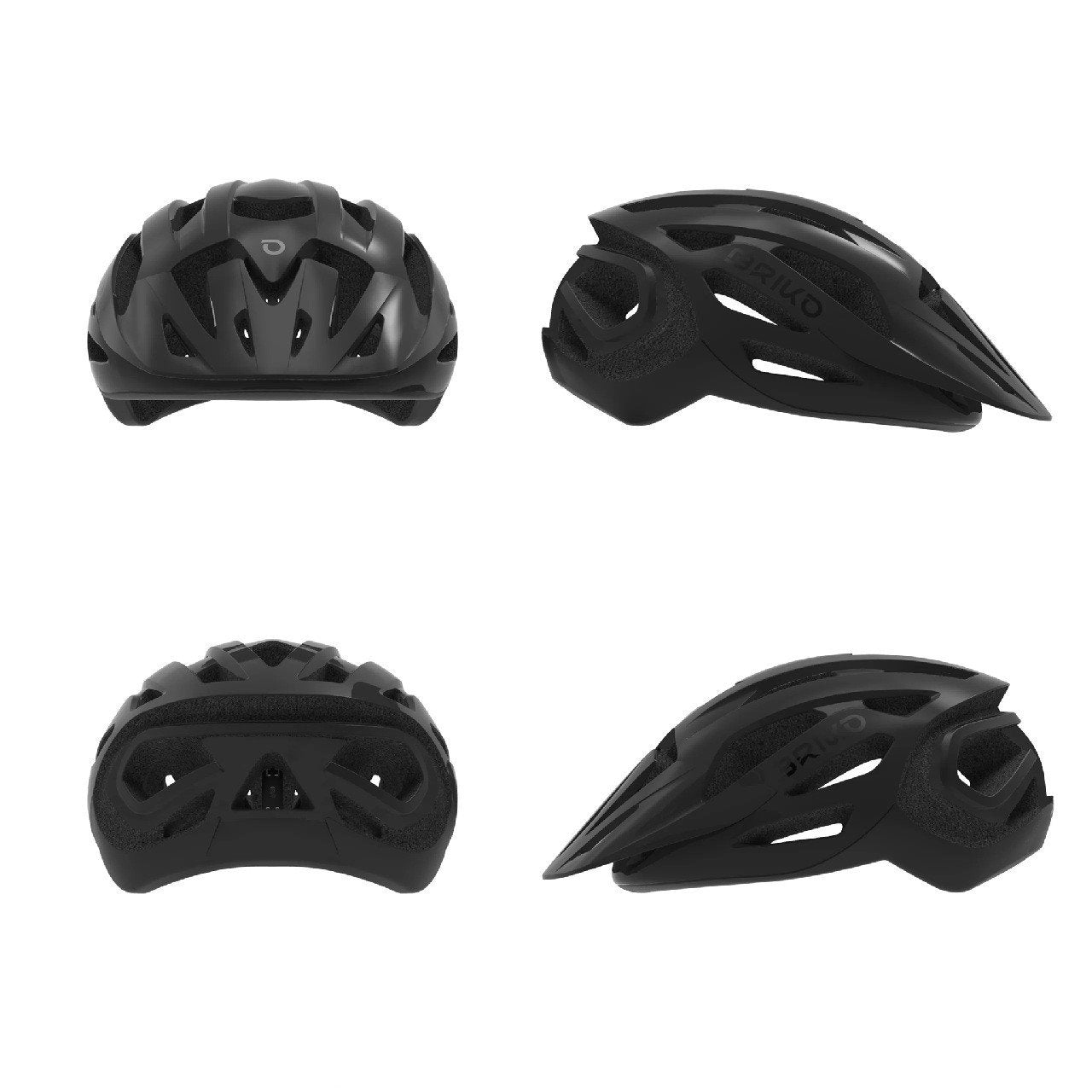 Briko Sismic 2.0 Adult Mountain Bike Helmet Black
