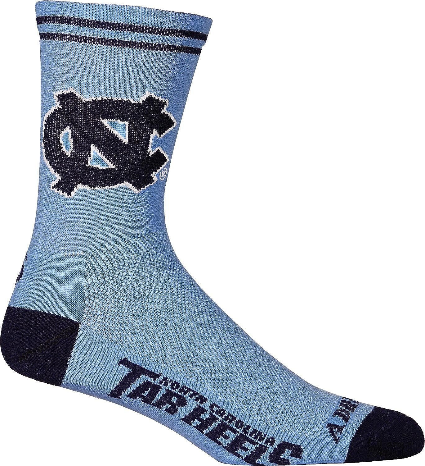 Adrenaline Promotions NCAA North Carolina Tar Heels Cycling/Triathlon/Running Socks