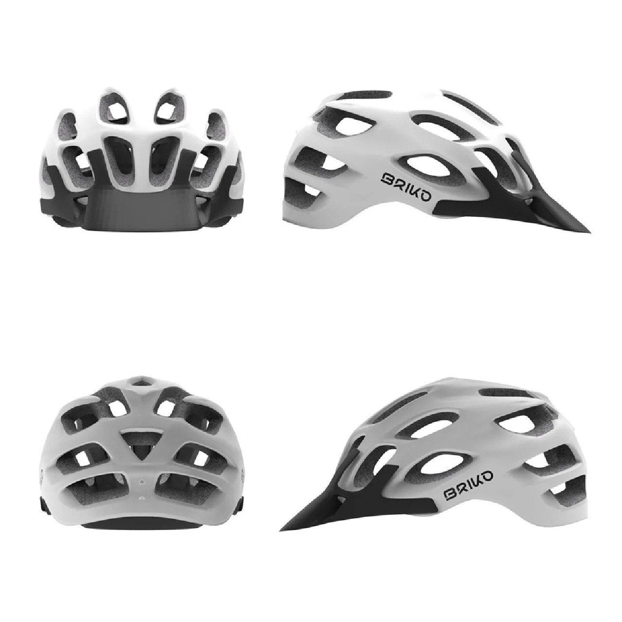 Briko Makian Off Road Mountain Bike Helmet White