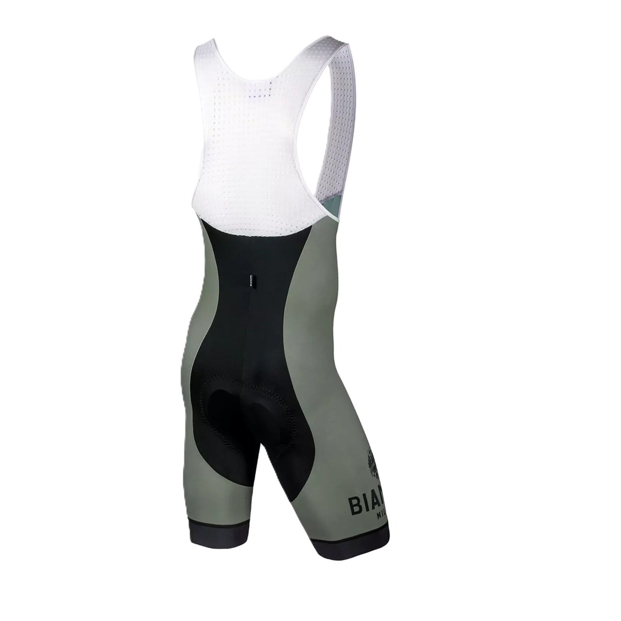 Bianchi POMA Bib Cycling Shorts | Olive Green/ Black