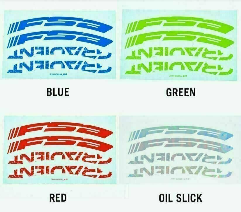 FSA Gradient Wheel Stickers Replacement 27.5" Colors