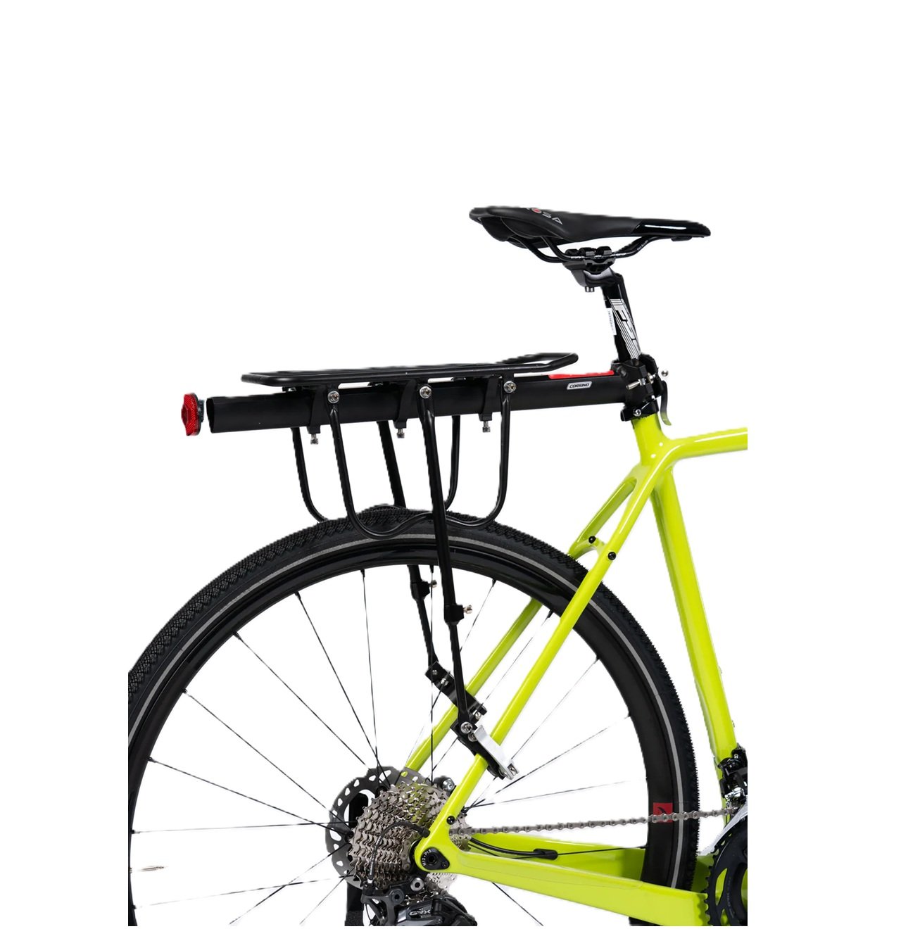 Corsino Rear Bike Pannier Rack Black