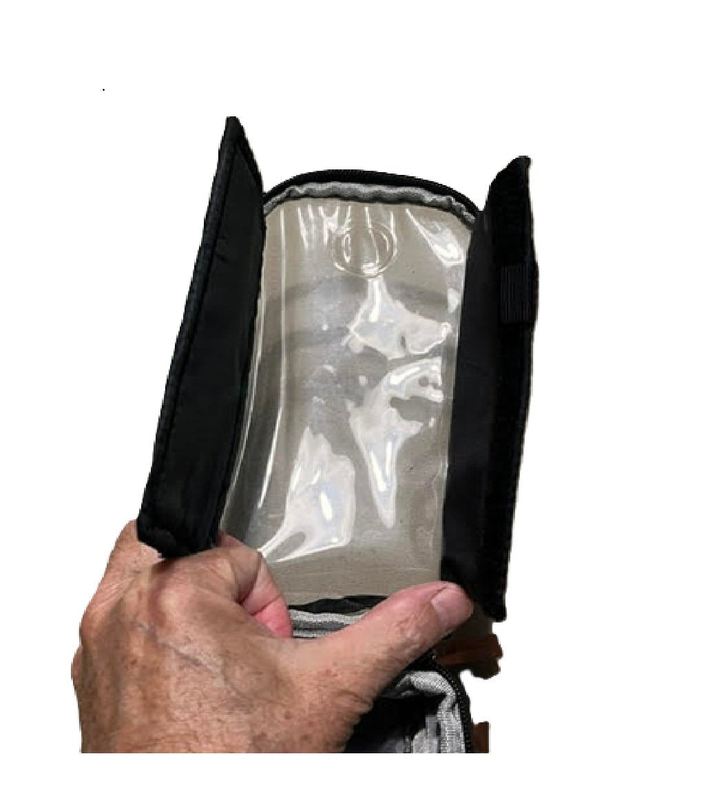 Bell Stowaway 500 Top Tube Bike Bag w/Touchscreen Phone Pocket, Charcoal Gray Bm1