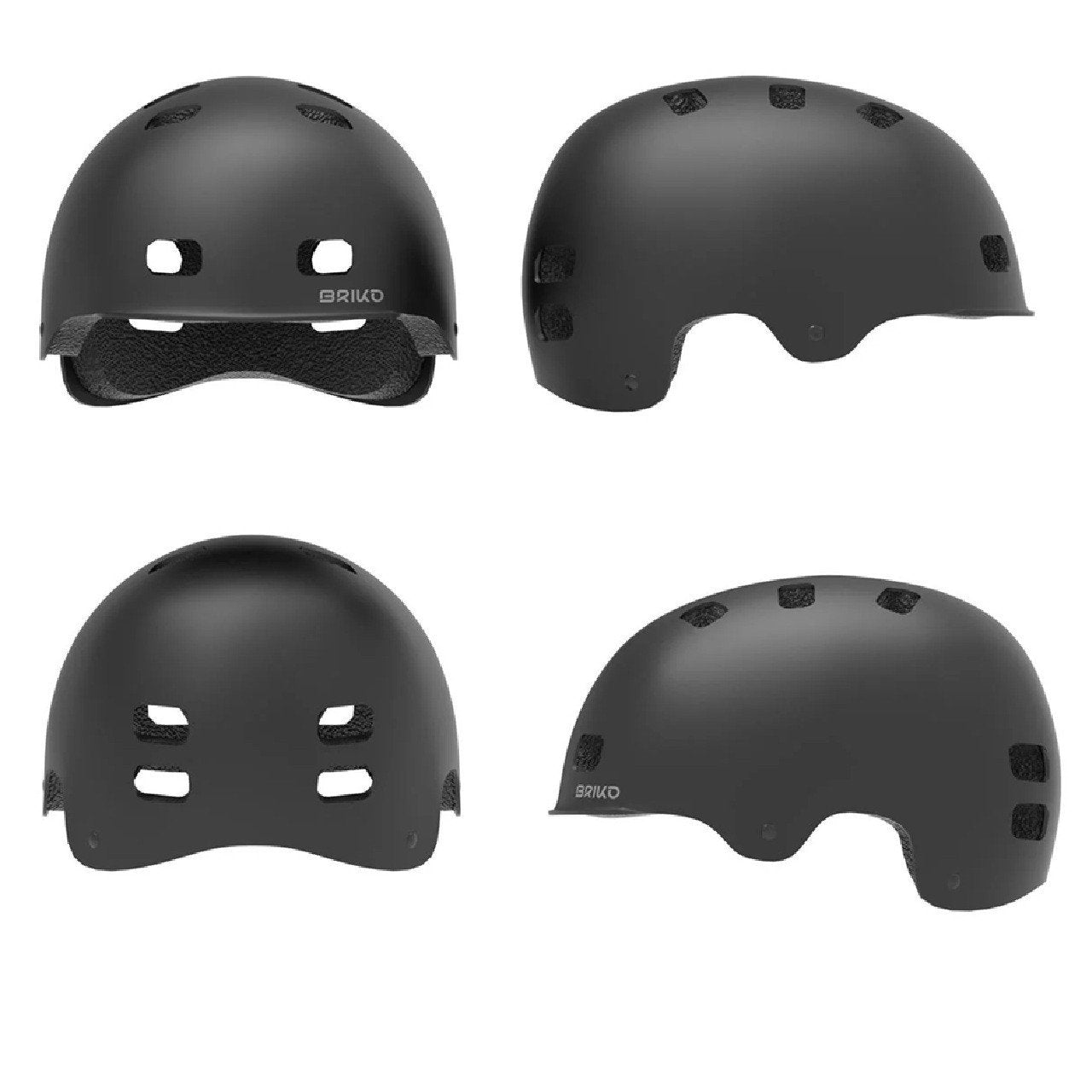 Briko Vert BMX -Freestyle Bicycle Helmet Black