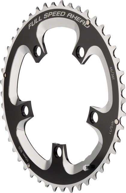 FSA Super Road, Outer Chainring 50T, 10/11sp., BCD: 110mm, 5 Bolts
