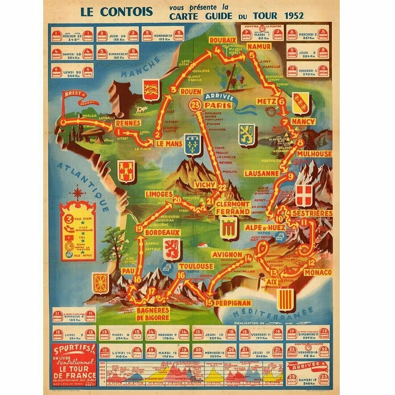 Tour de France Bob - Officiële fietscollectie – verstelbare maat, geel, eenheidsmaat Tour de France Bob - Officiële fietscollectie – verstelbare maat, geel, eenheidsmaat