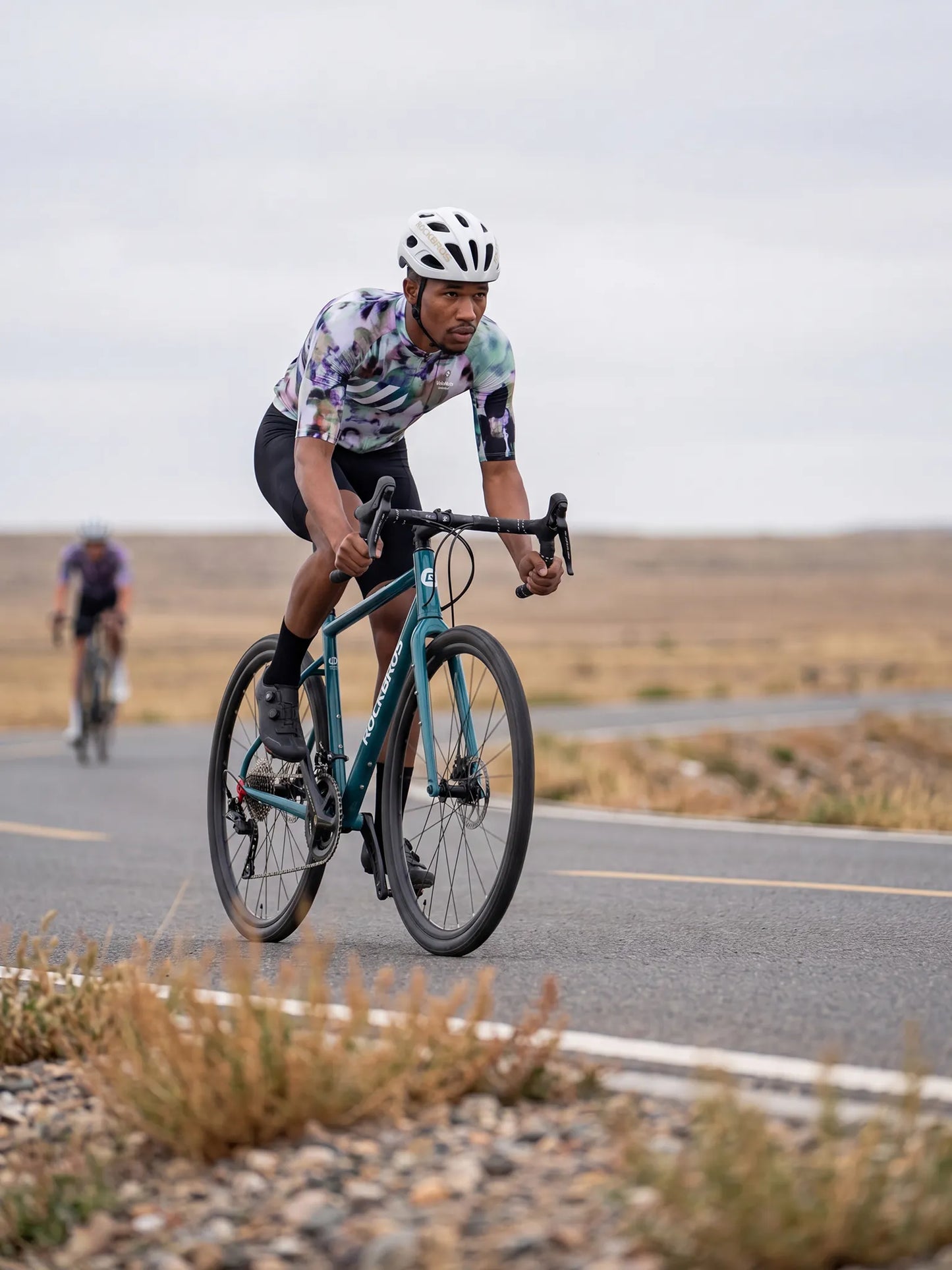 Men's Cycling Jersey-Glitch Bloom