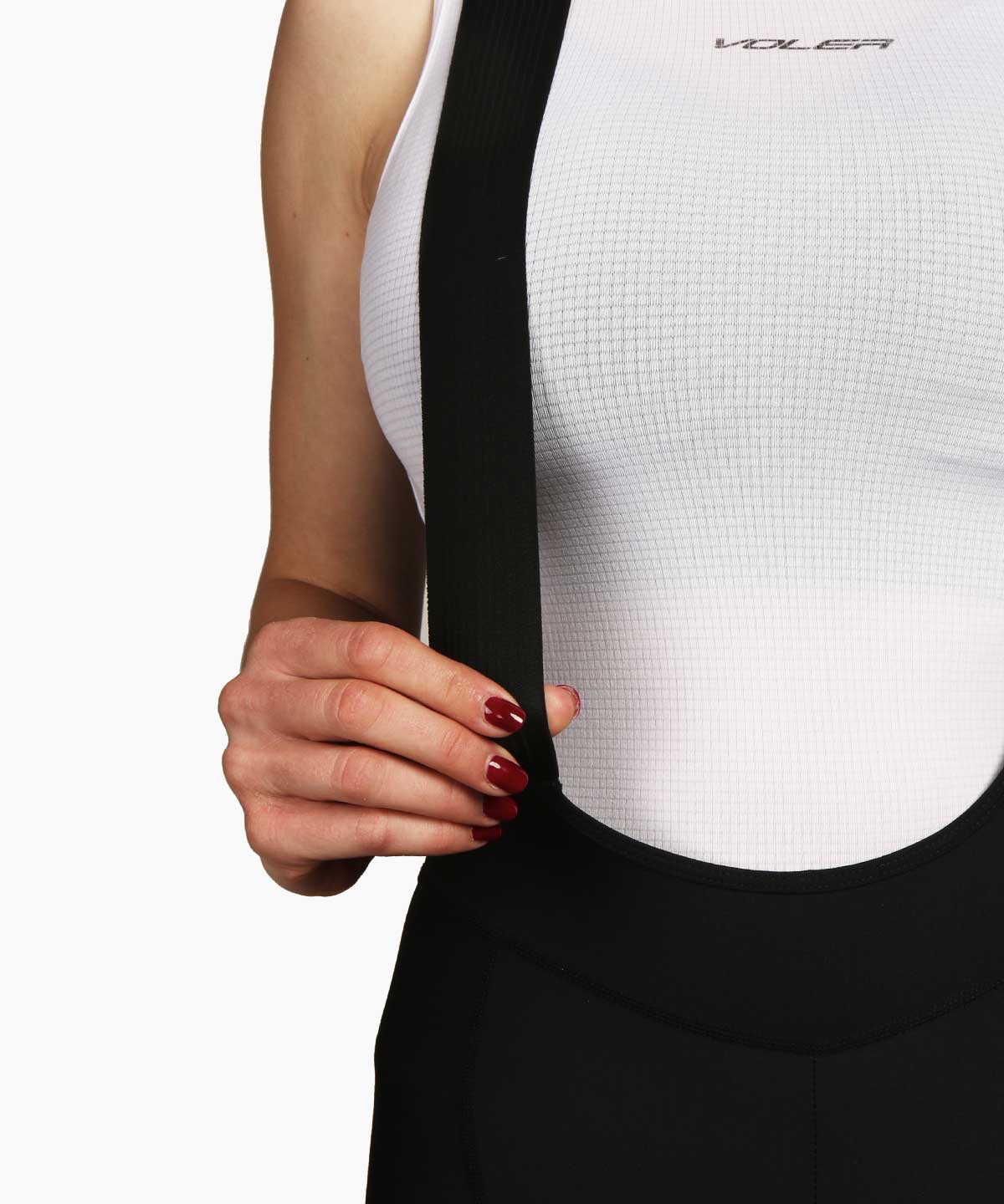 W. SUPER DROP TAIL BIB - BLACK