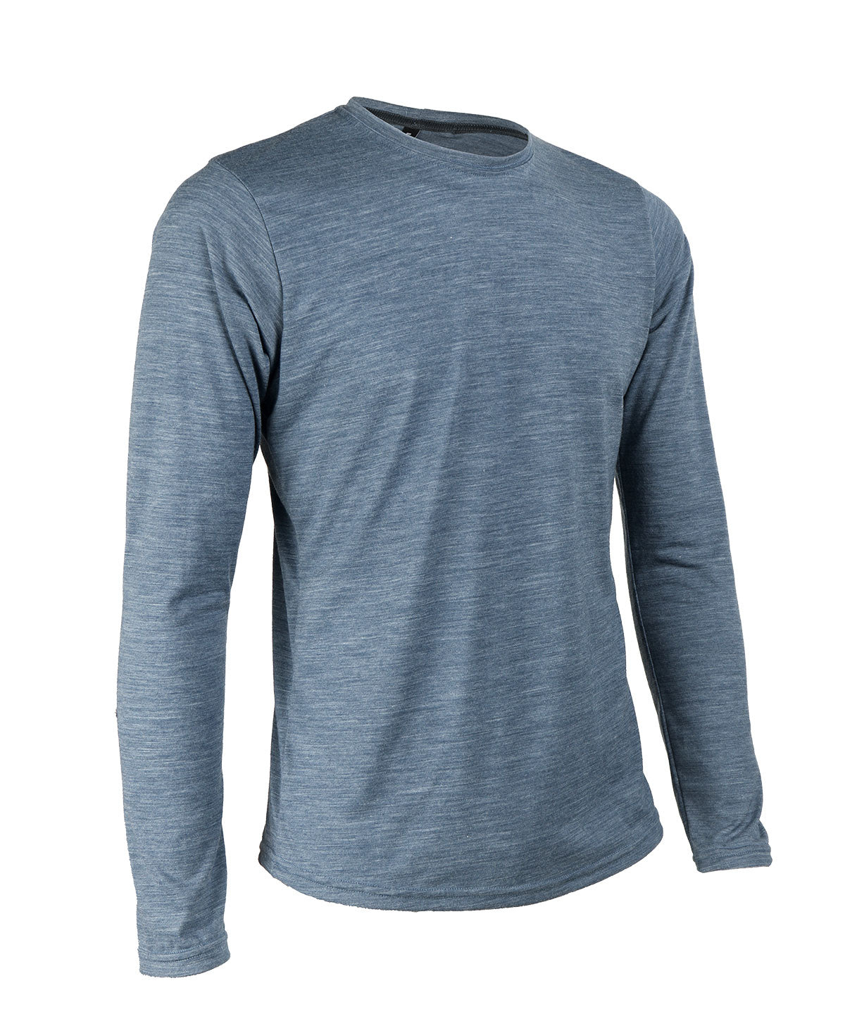 M. LIGHTWEIGHT MERINO LS TEE - SLATE HEATHER