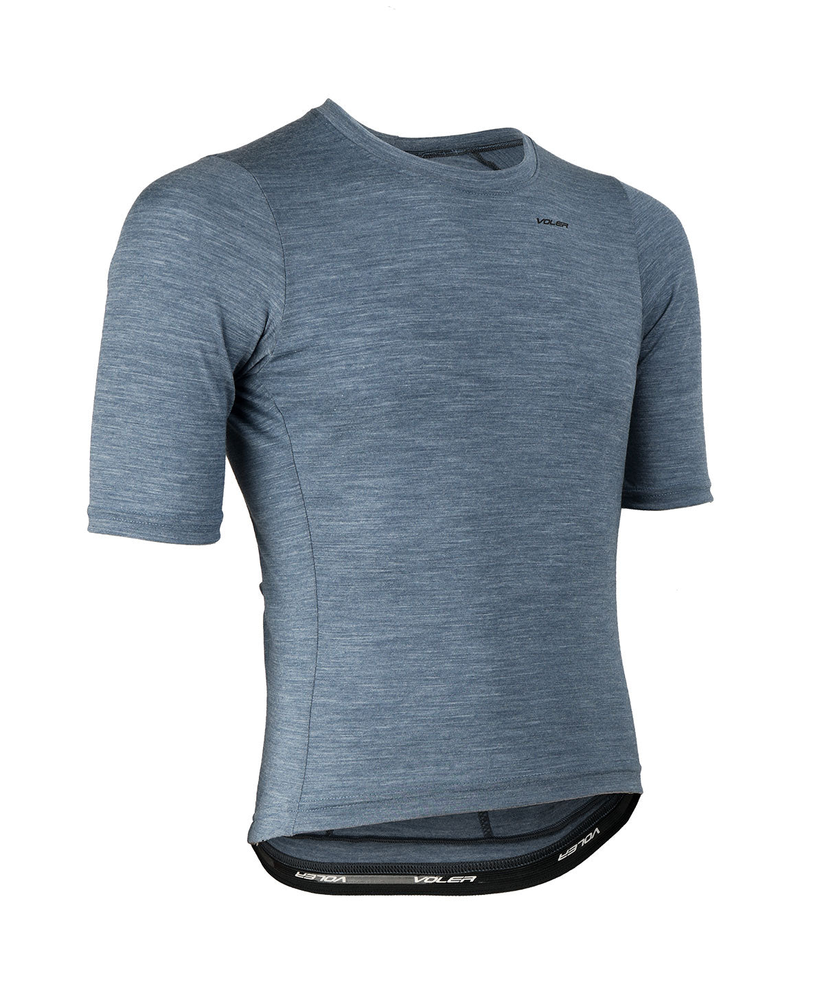 M. LIGHTWEIGHT MERINO ZIPPERLESS JERSEY - SLATE HEATHER