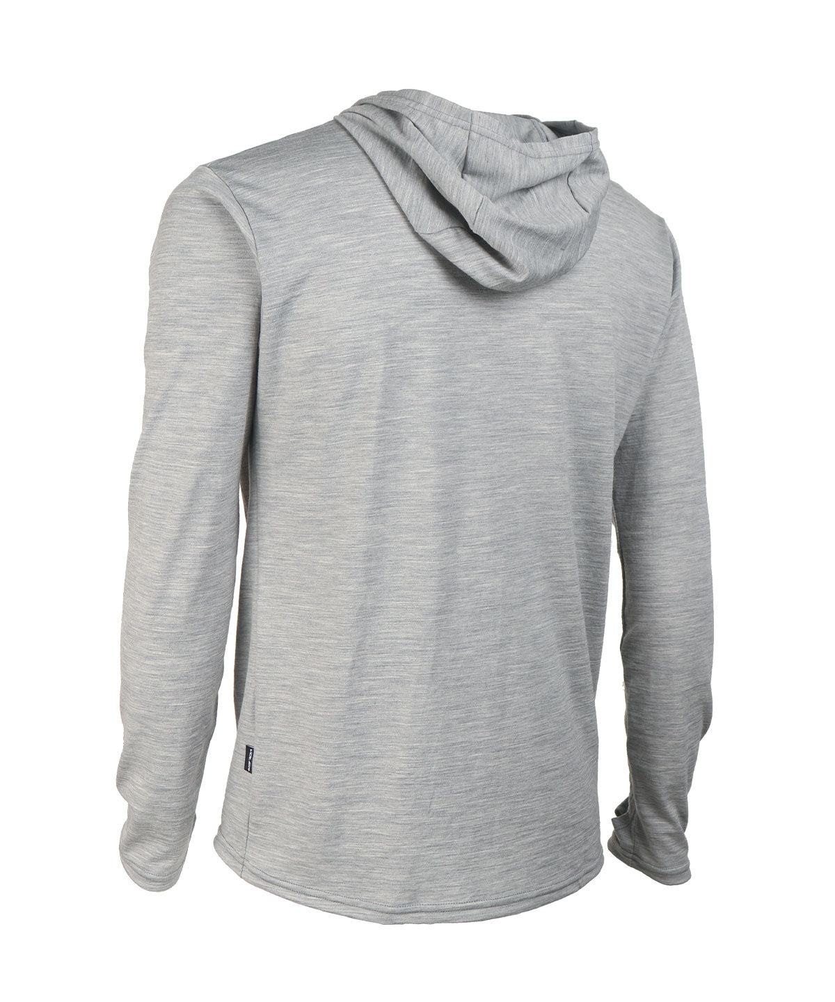 M. MIDWEIGHT MERINO HOODIE - GREY HEATHER