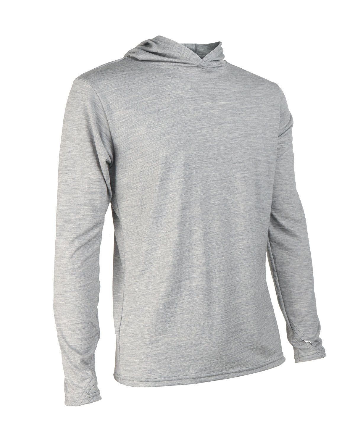 M. MIDWEIGHT MERINO HOODIE - GREY HEATHER