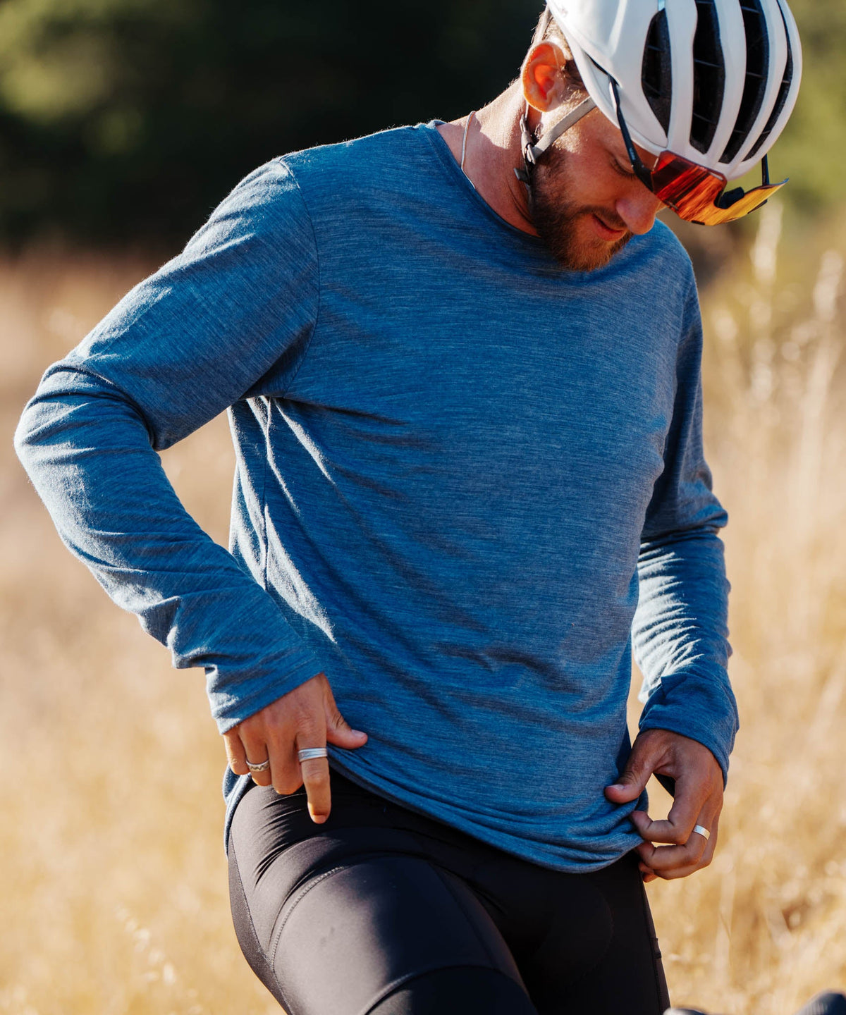 M. LIGHTWEIGHT MERINO LS TEE - BLACK