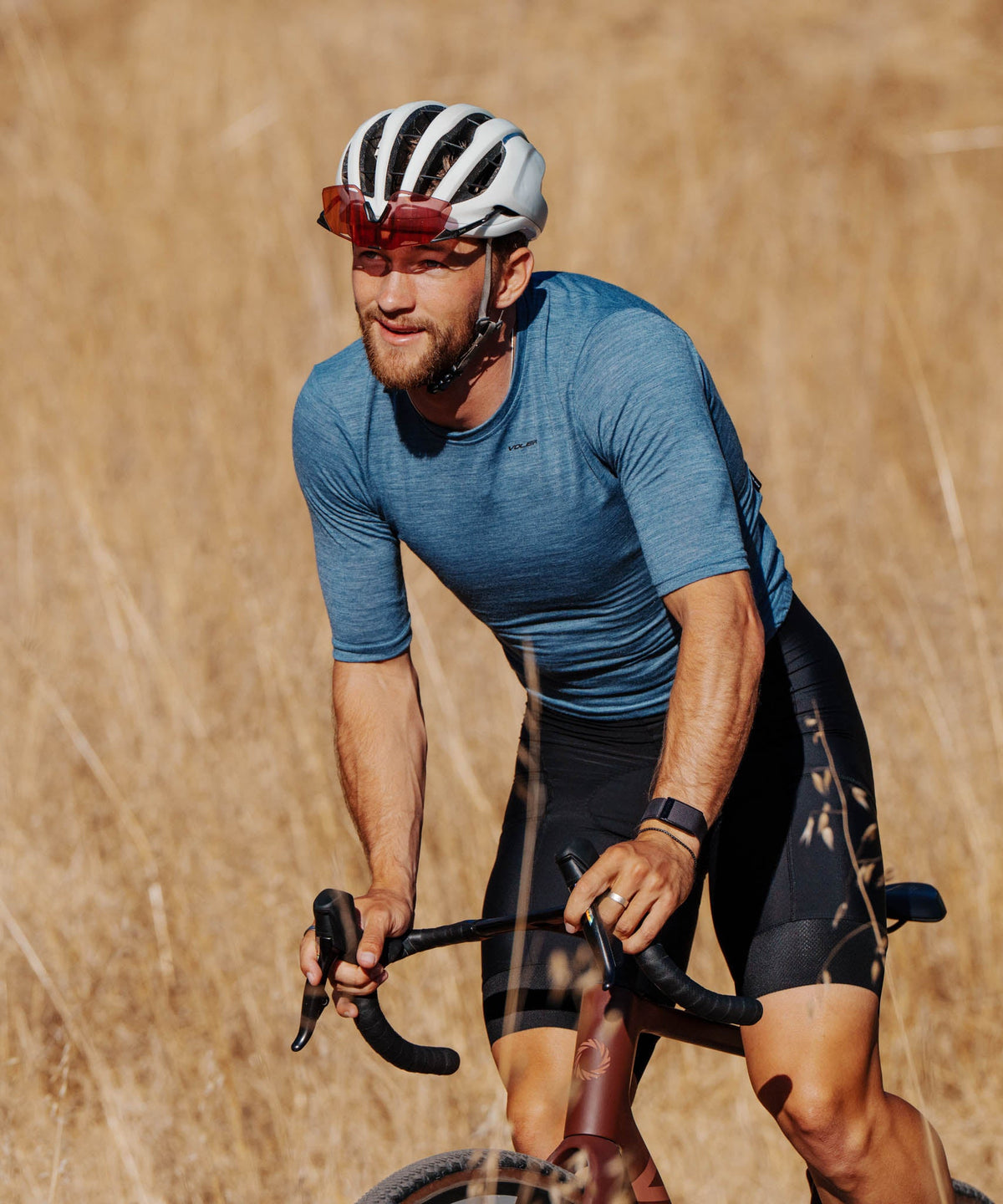 M. LIGHTWEIGHT MERINO ZIPPERLESS JERSEY - SLATE HEATHER