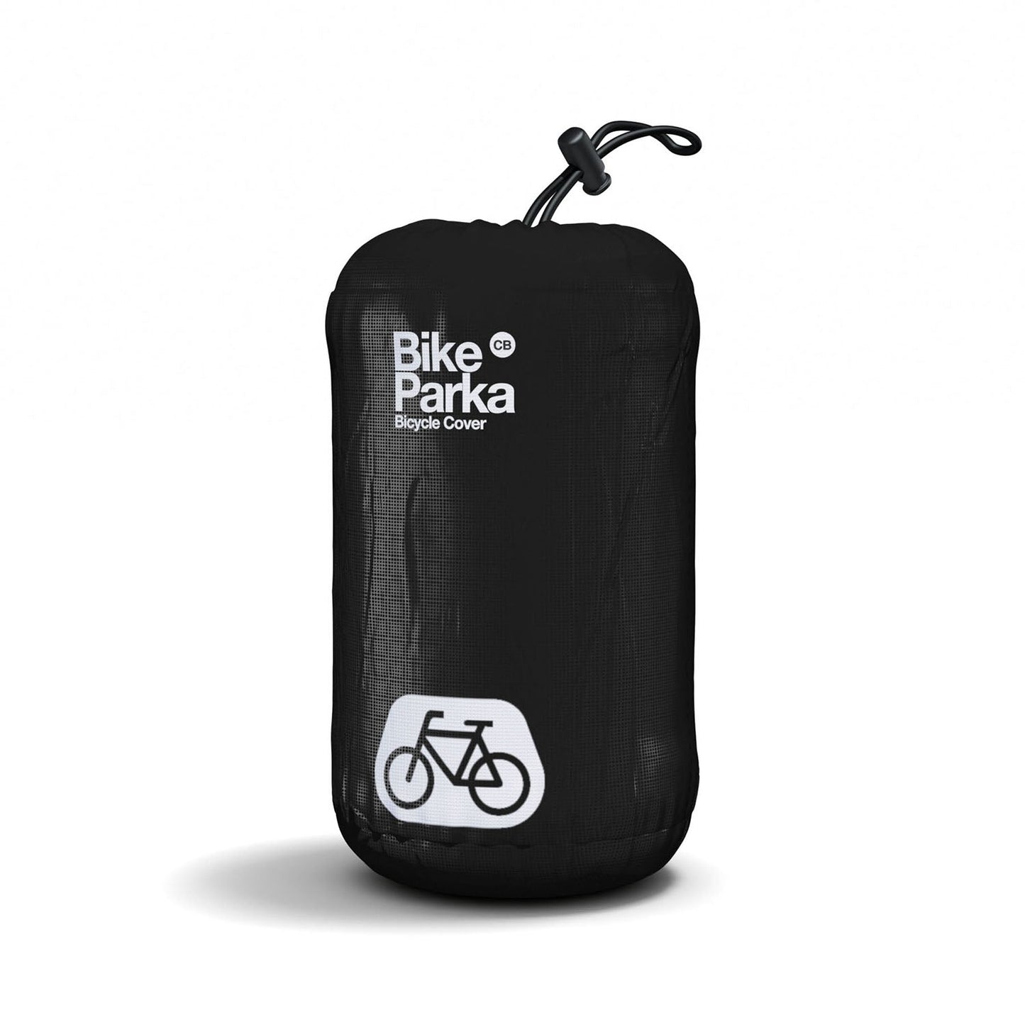 BikeParka Cargo Bike Cover - Waterproof Ripstop w/Lock Slots & Stuff Sac-Black