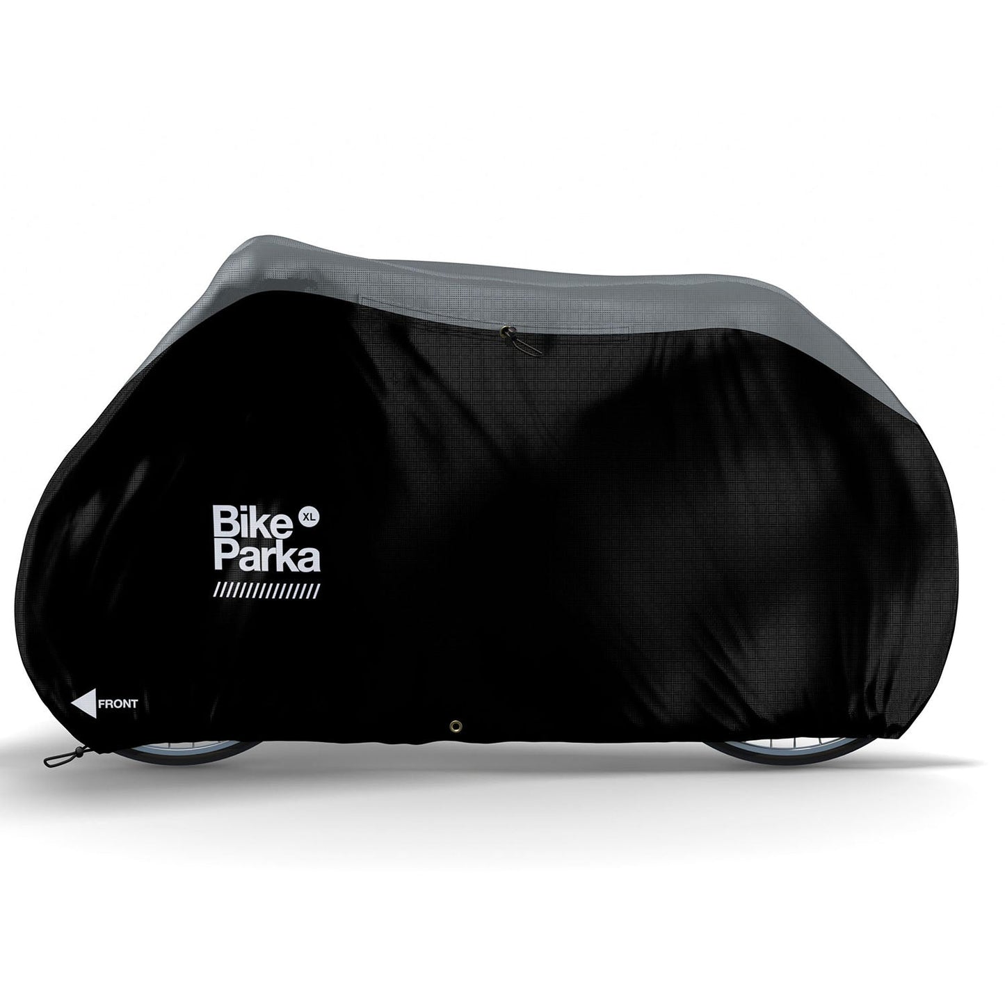 BikeParka XL Mountain Bike Cover - Waterproof,  RipStop Fabric-Black