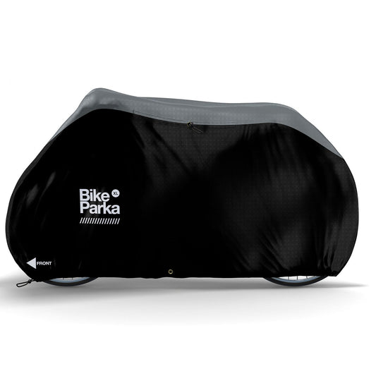 BikeParka XL Mountain Bike Cover - Waterproof,  RipStop Fabric-Black