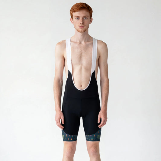 Ledger Green Men’s Bib Shorts – Performance Fit, Comfort, and Endurance Support