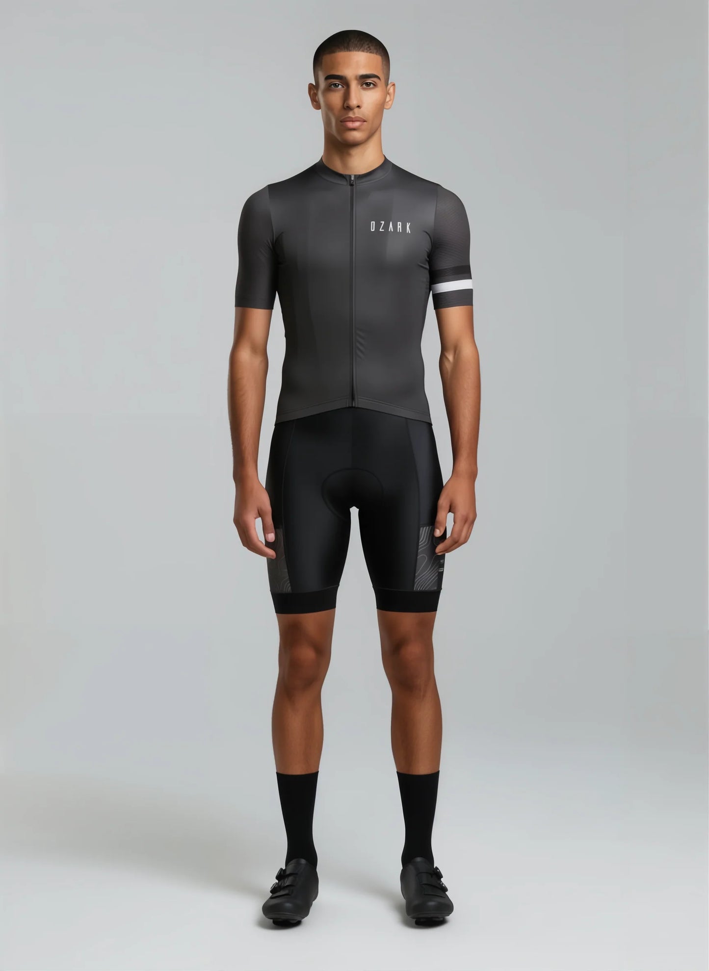 Men’s Charcoal Core Jersey – Breathable Performance Fit with Full-Length Ventilation and Ample Storage