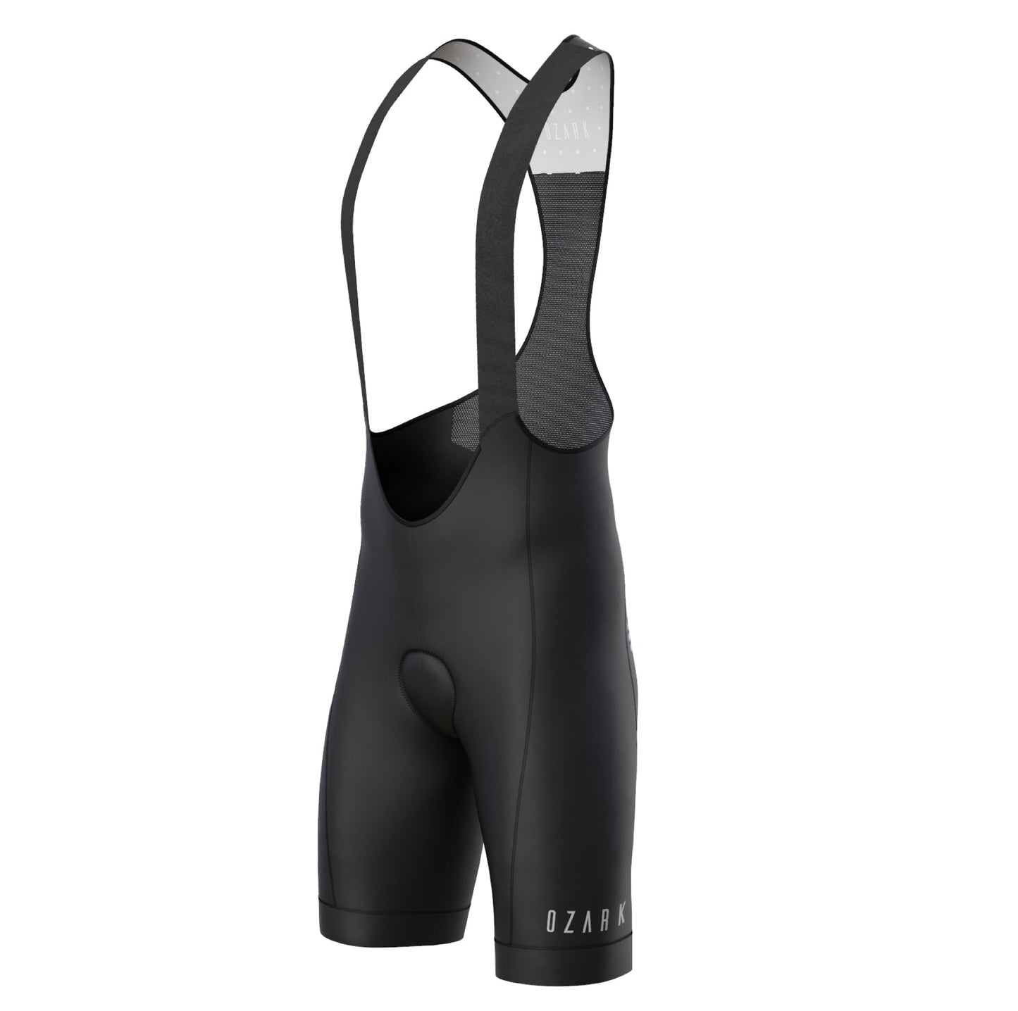 Ozark Cycling Men’s White Polka Dot Bib Shorts – Performance Fit, Comfort, and All-Day Support
