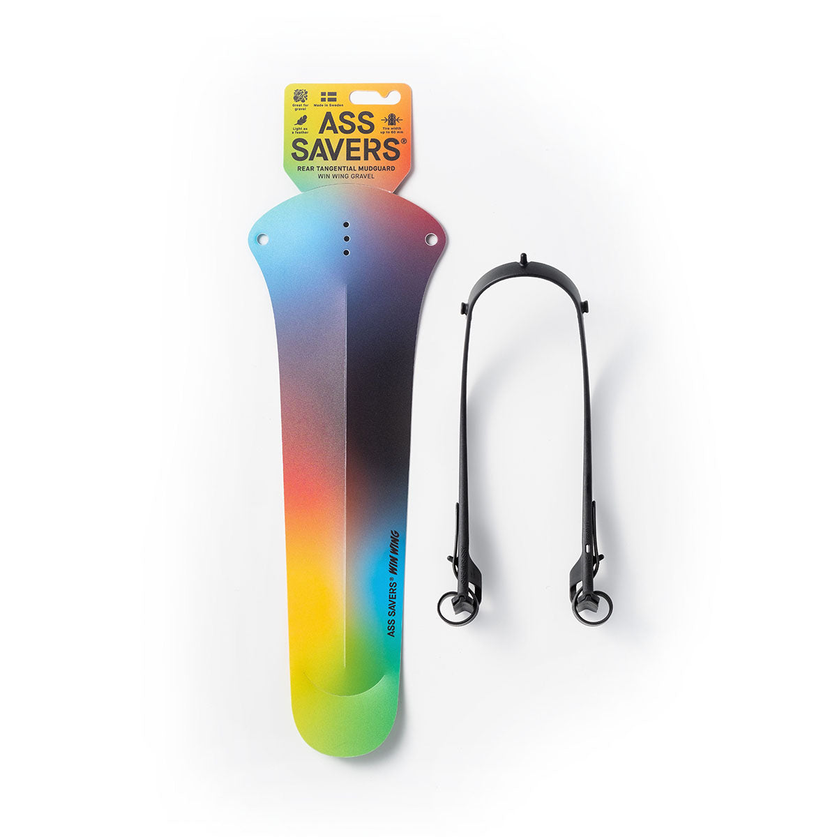 Ass Savers Win Wing 2 Gravel Rear Mudguard w/ Black Wishbone