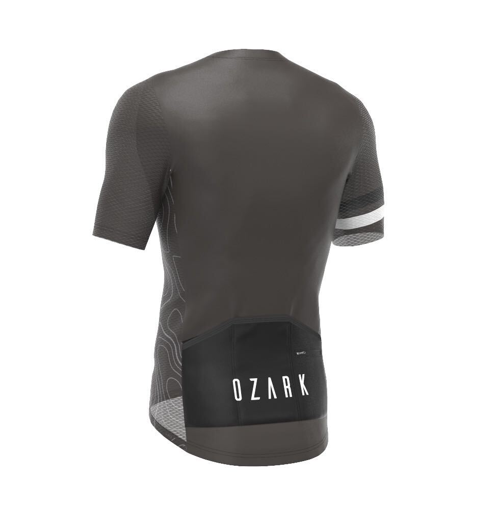 Men’s Charcoal Core Jersey – Breathable Performance Fit with Full-Length Ventilation and Ample Storage