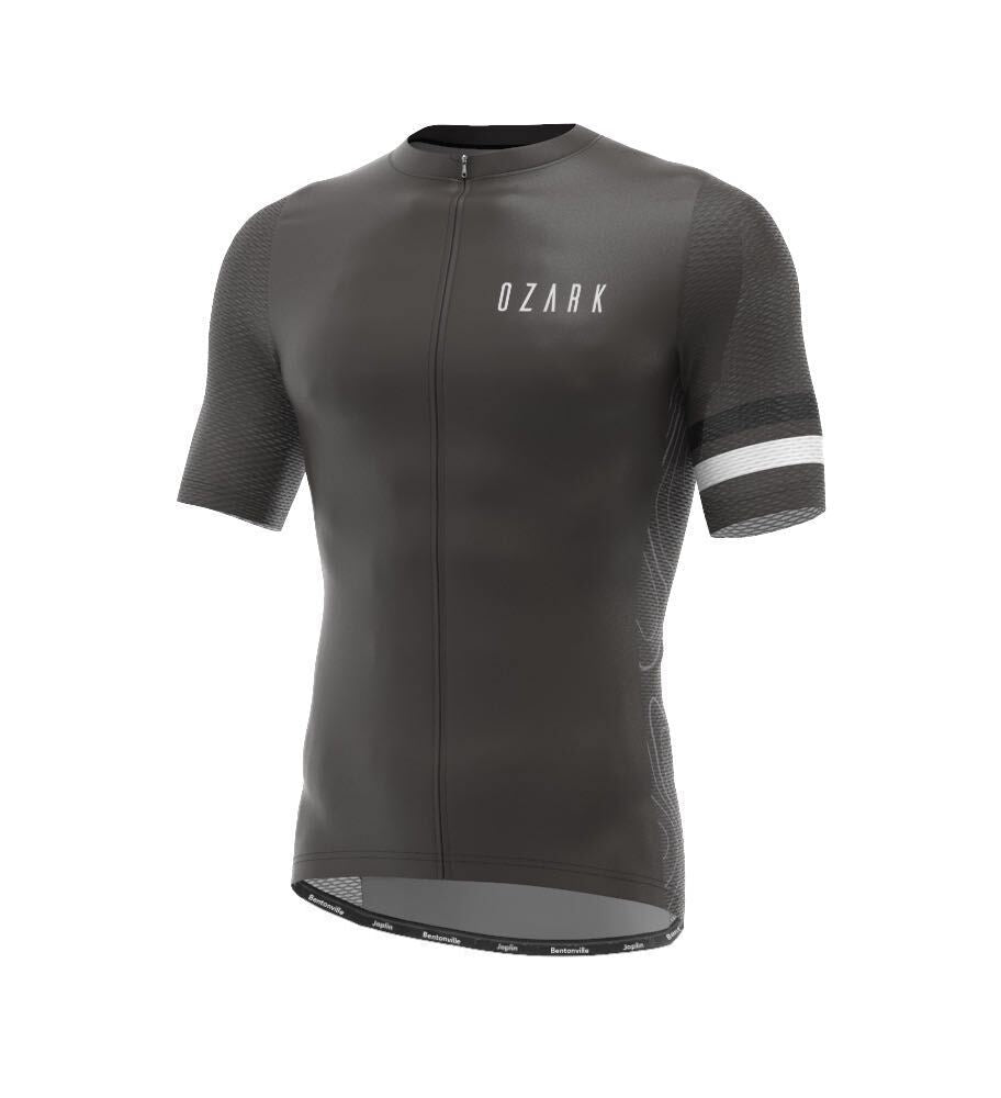 Men’s Charcoal Core Jersey – Breathable Performance Fit with Full-Length Ventilation and Ample Storage