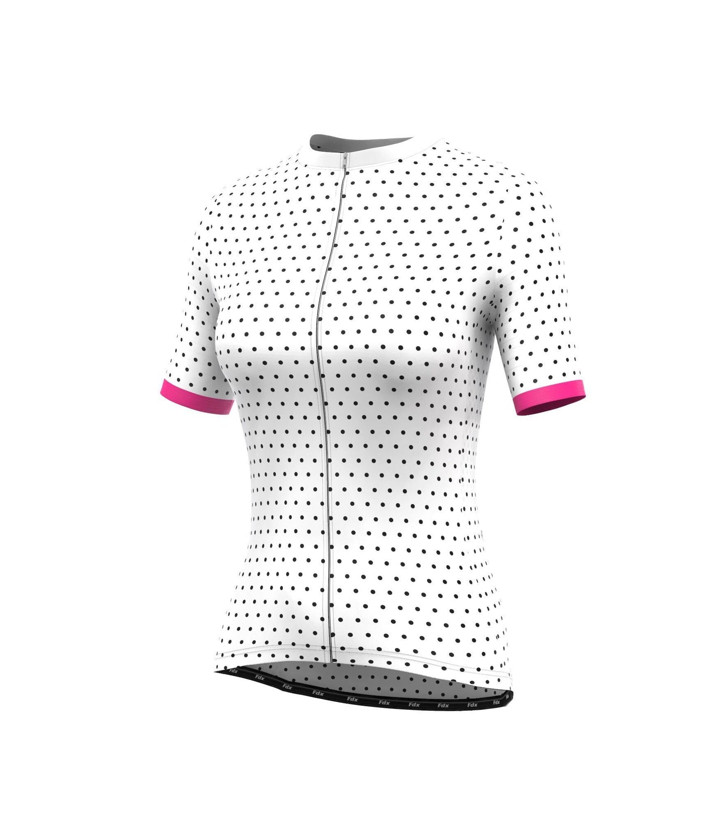 Women's Short Sleeve Jersey | White Polka Dot