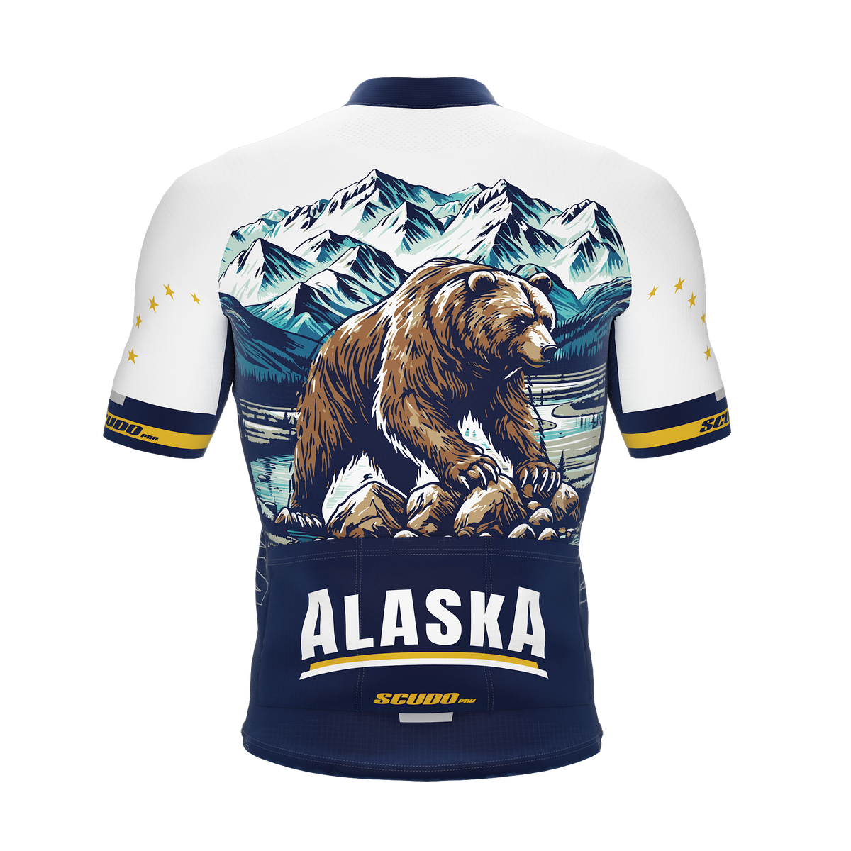 Alaska US State | Short Sleeve Cycling PRO Jersey | Men and Women