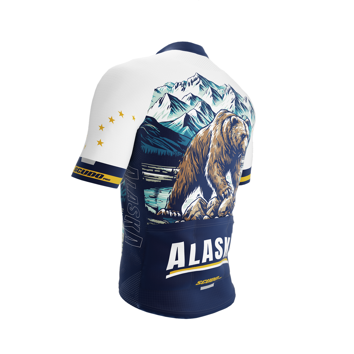 Alaska US State | Short Sleeve Cycling PRO Jersey | Men and Women