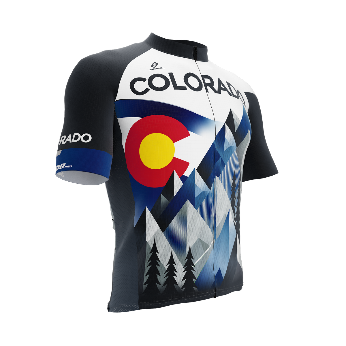 Colorado US State | Short Sleeve Cycling PRO Jersey | V2 | Men and Women