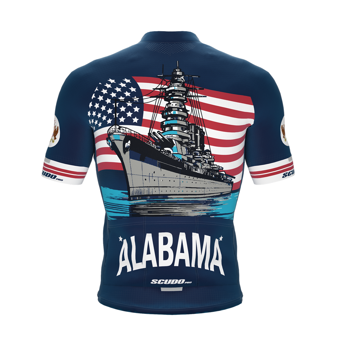 Alabama  US State | Short Sleeve Cycling PRO Jersey | Men and Women