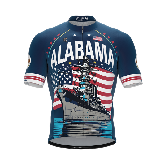 Alabama  US State | Short Sleeve Cycling PRO Jersey | Men and Women