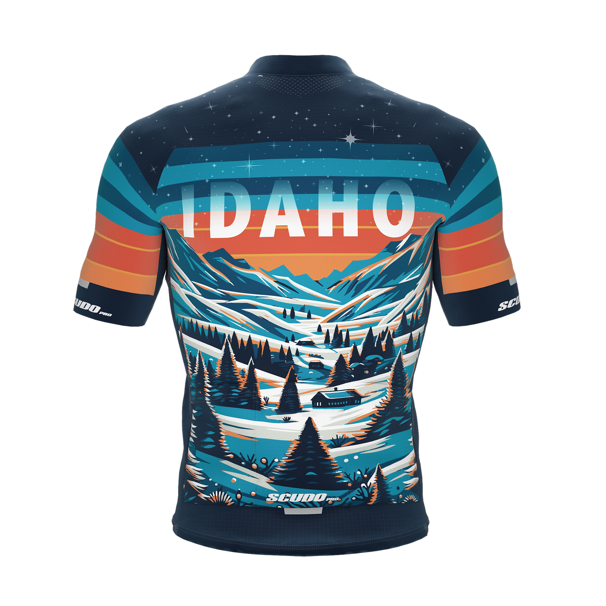 Idaho US State | Short Sleeve Cycling PRO Jersey | Men and Women
