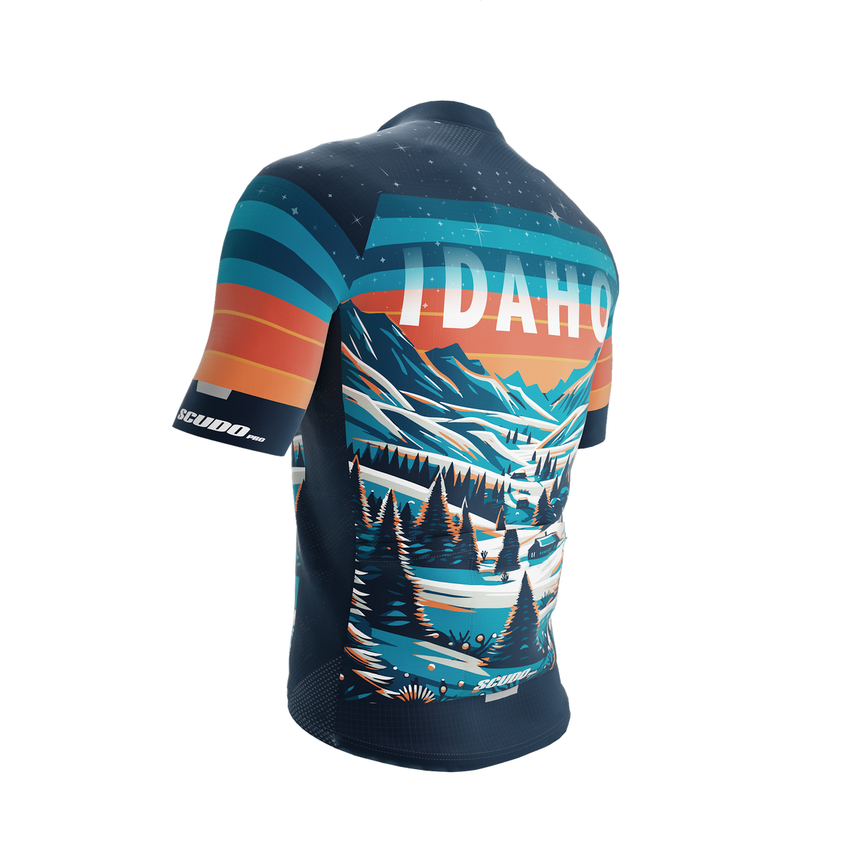Idaho US State | Short Sleeve Cycling PRO Jersey | Men and Women