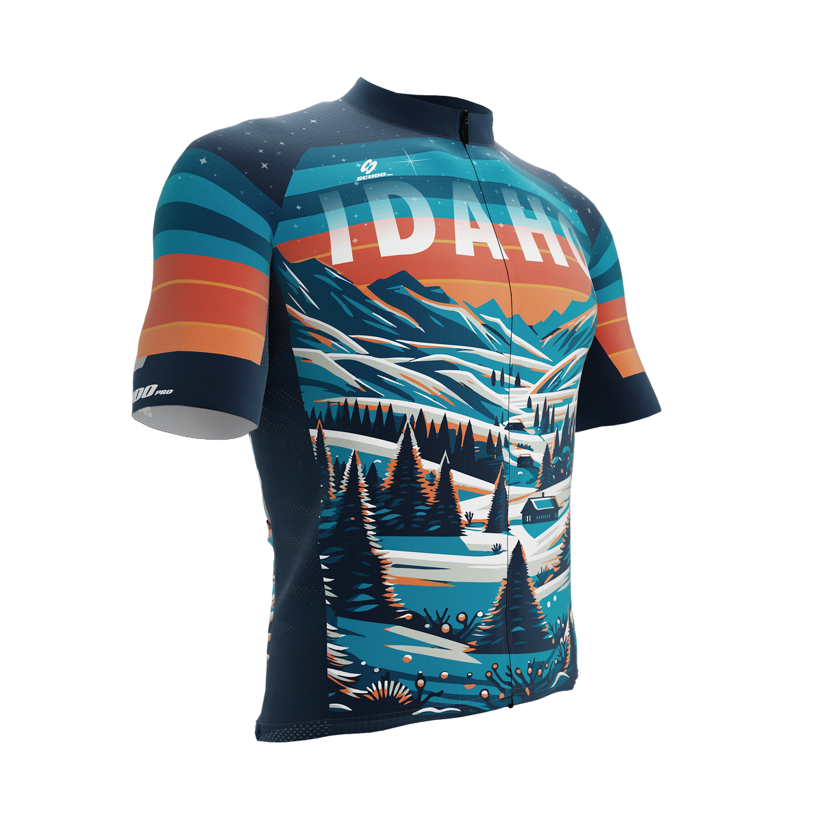Idaho US State | Short Sleeve Cycling PRO Jersey | Men and Women