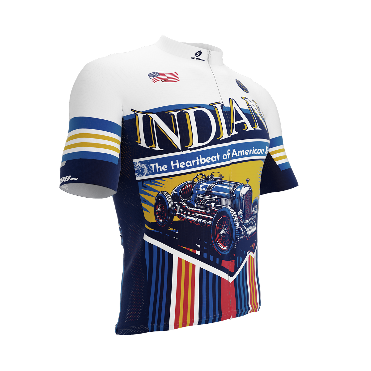 Indiana US State | Short Sleeve Cycling PRO Jersey | Men and Women