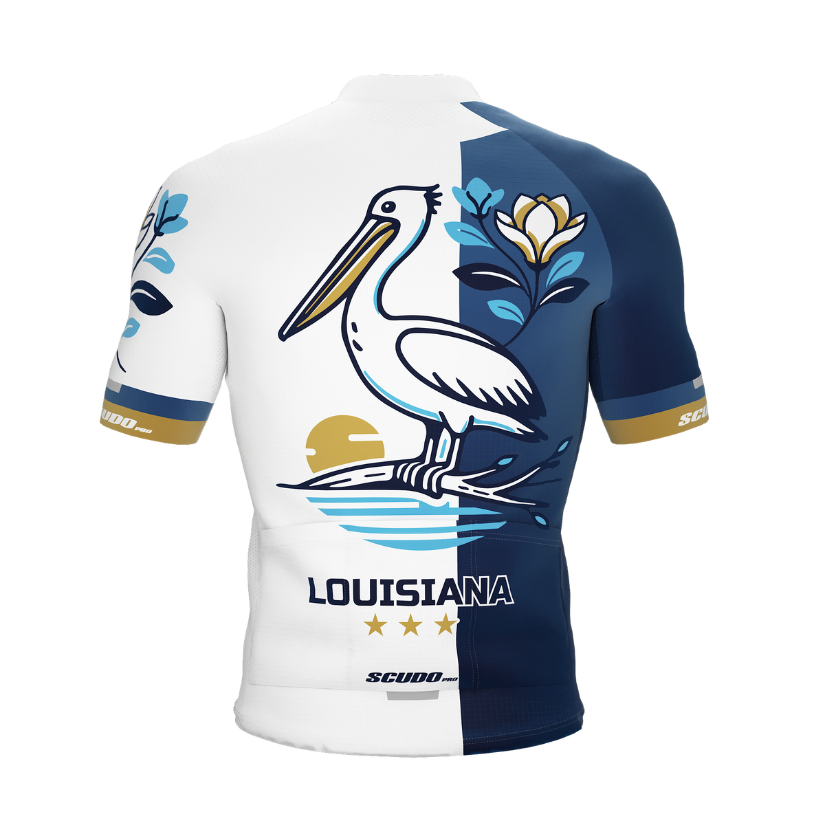 Louisiana US State | Short Sleeve Cycling PRO Jersey | Men and Women