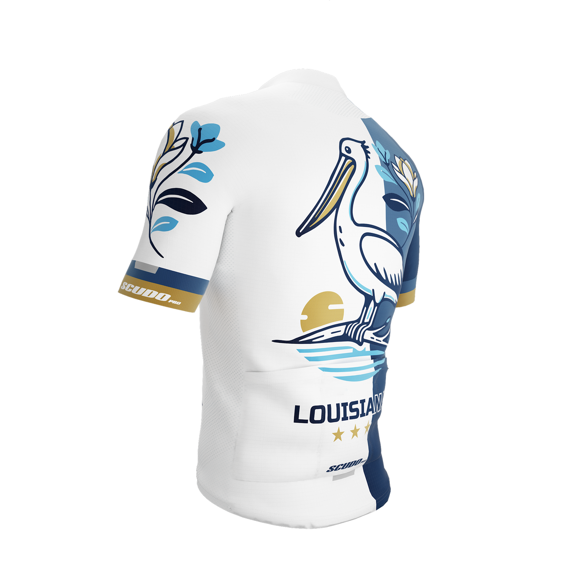 Louisiana US State | Short Sleeve Cycling PRO Jersey | Men and Women