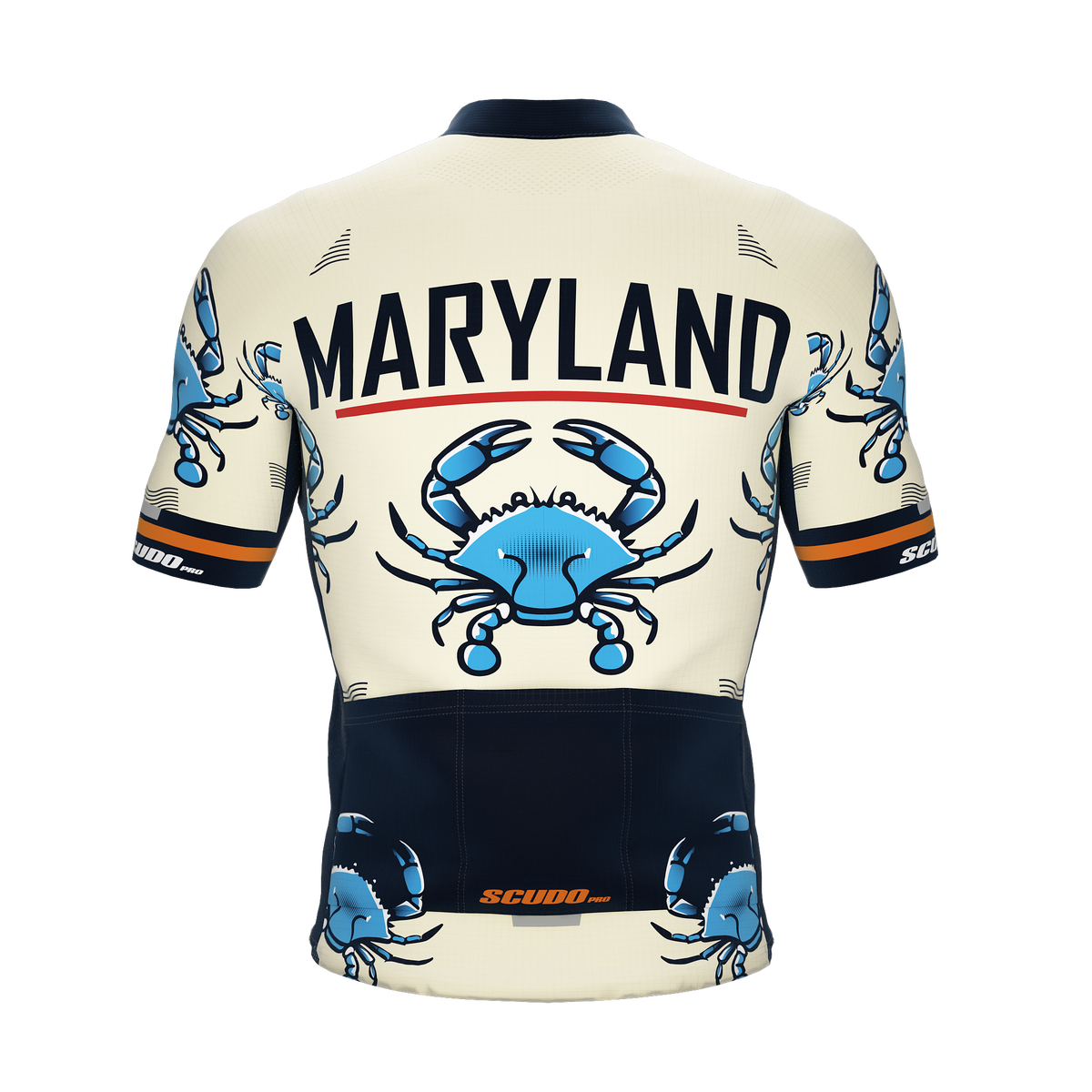 Maryland US State | Short Sleeve Cycling PRO Jersey | Men and Women