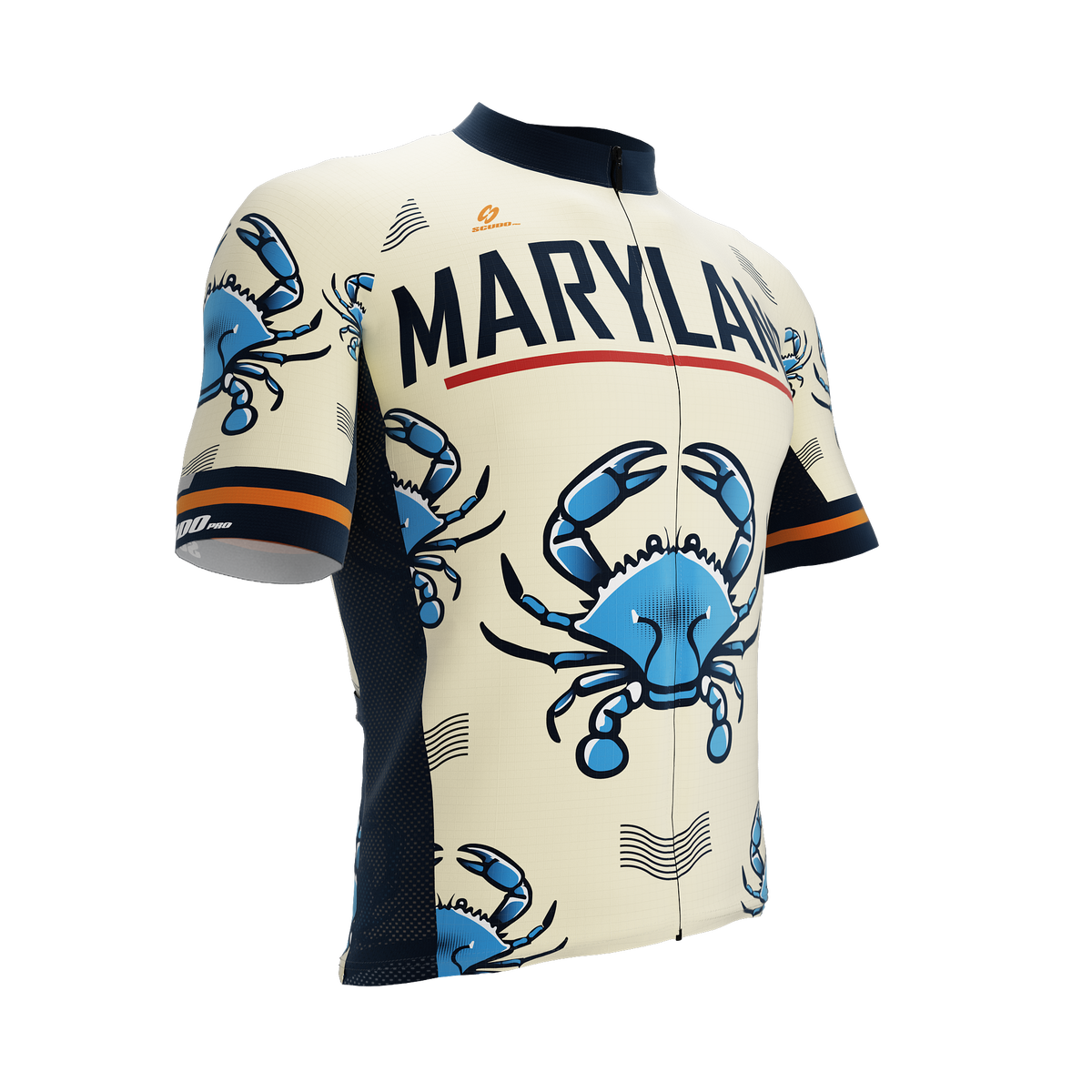 Maryland US State | Short Sleeve Cycling PRO Jersey | Men and Women