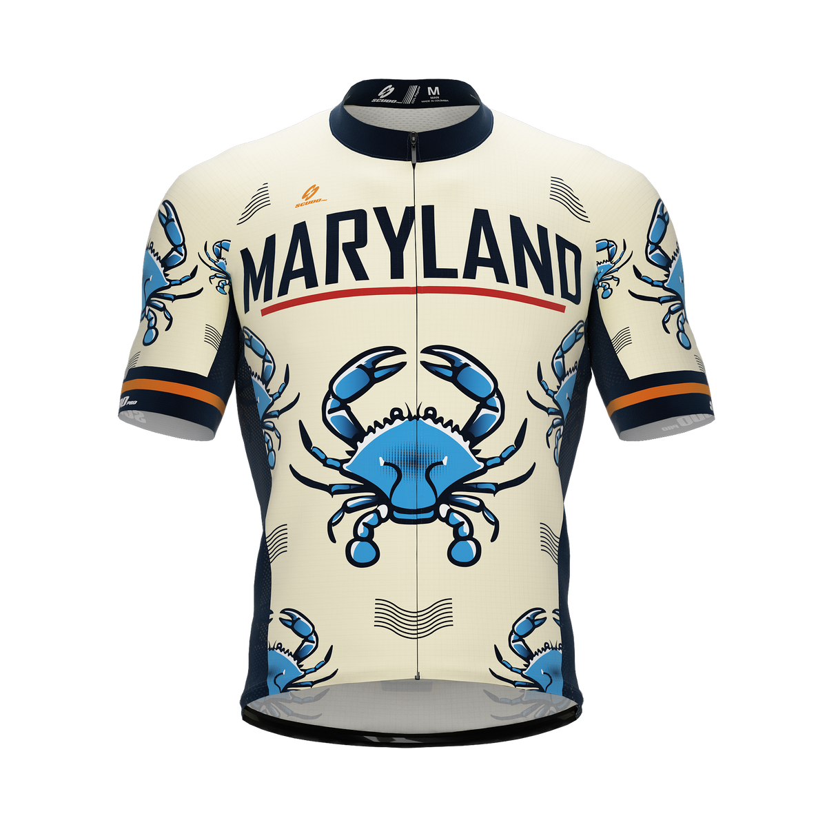 Maryland US State | Short Sleeve Cycling PRO Jersey | Men and Women