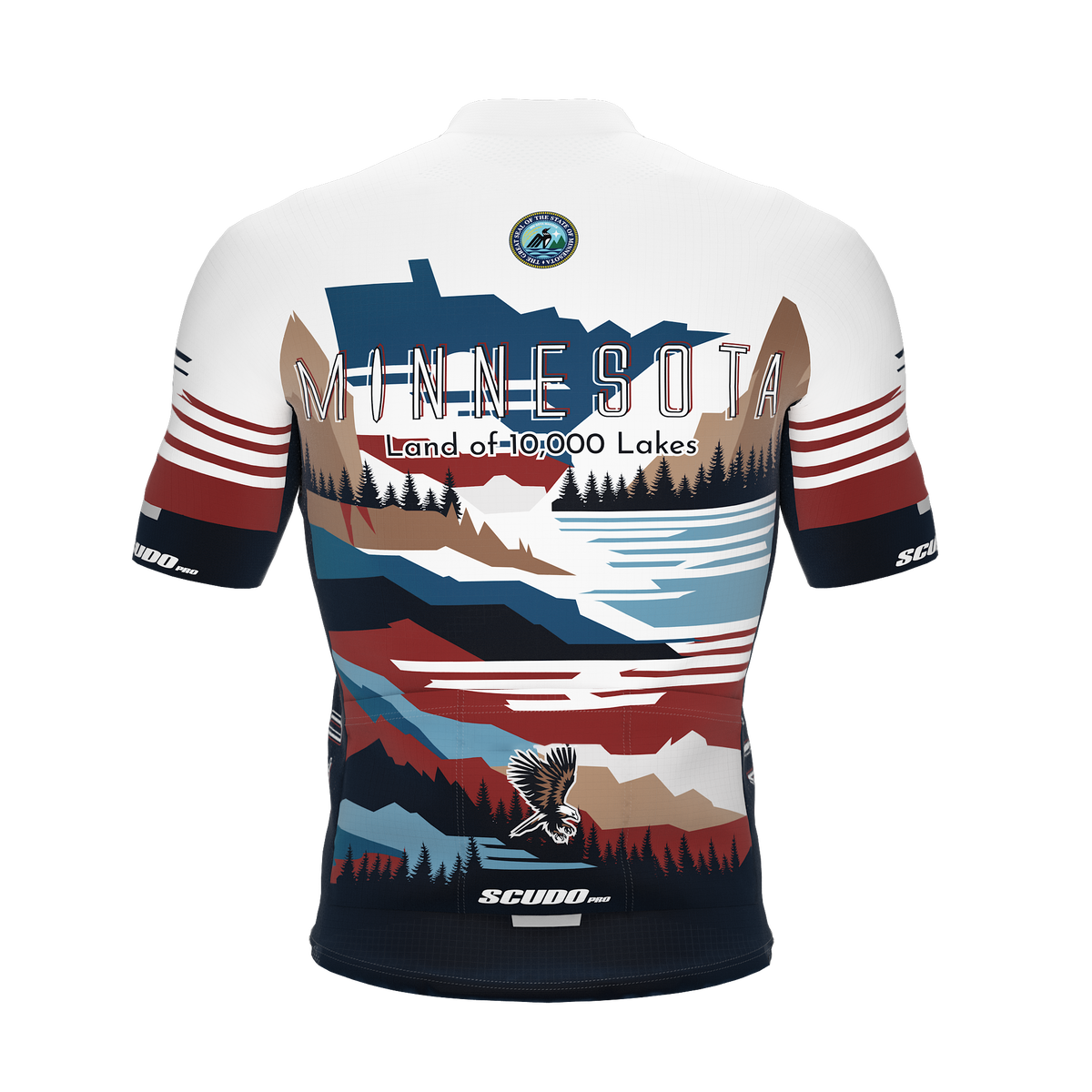Minnesota US State | Short Sleeve Cycling PRO Jersey | Men and Women